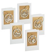 Assortment - All 5<br>Wooden Ornament Cards